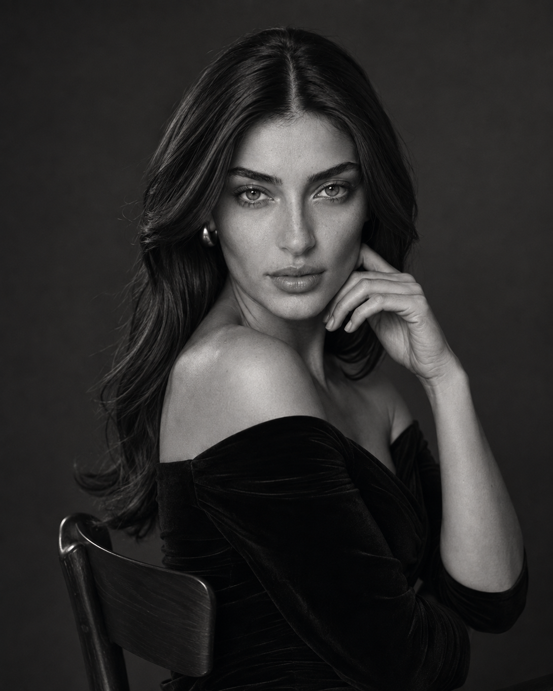 Black and white